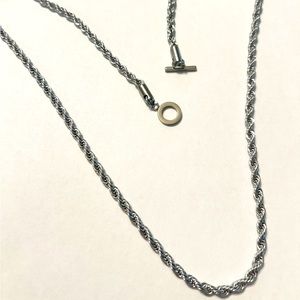 Rope chain 24 inches with t-bar